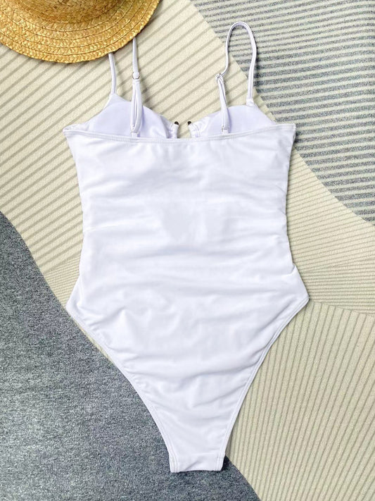 Black one-piece nylon intimate bikini set - product image 1