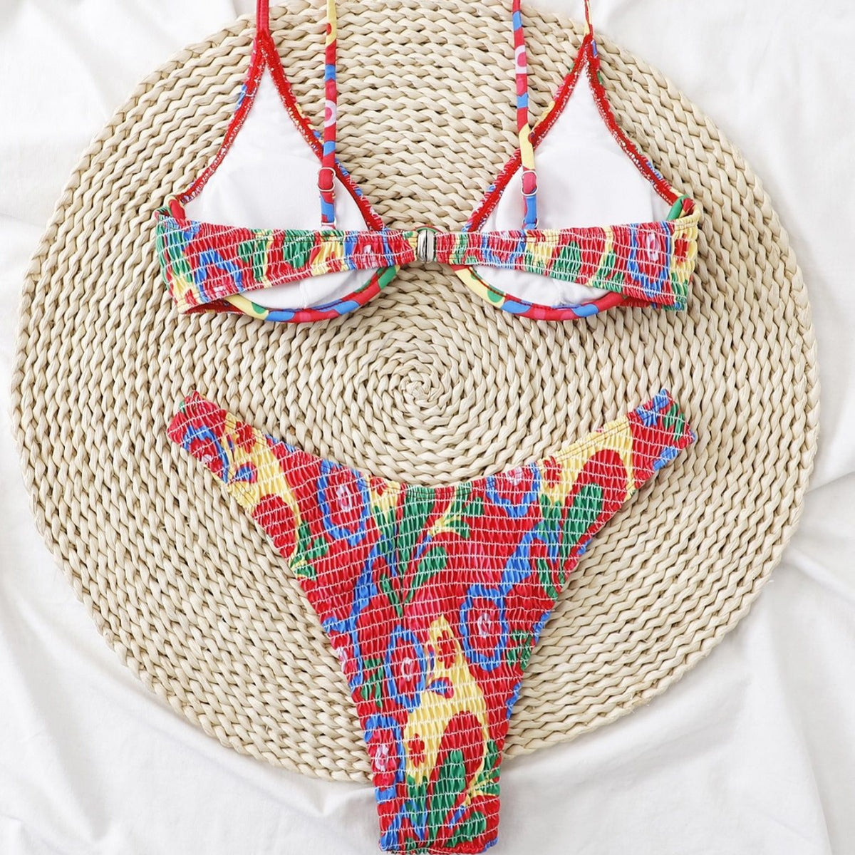 Underwire floral nylon lingerie briefs - image 2