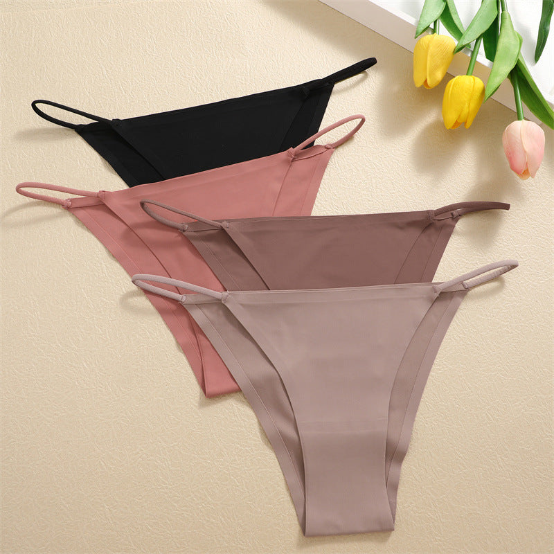 Low-waisted seamless nylon lingerie briefs - image 1