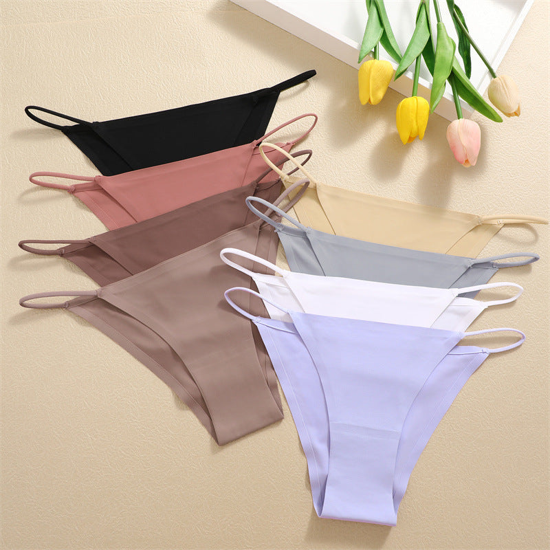 Low-waisted seamless nylon lingerie briefs - image 3