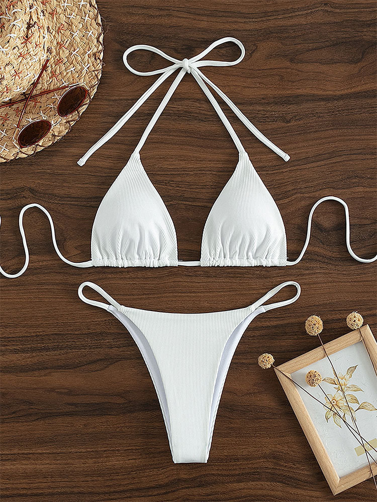 Stylish lace and nylon bikini sets - image 2
