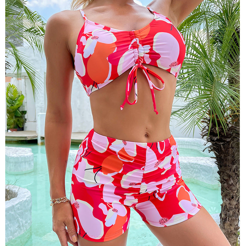 High-waist polyester lingerie bikini set - product image 1