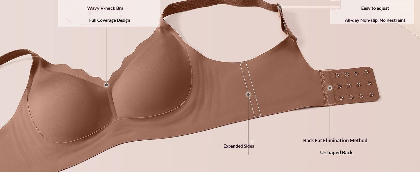Underwire plus-size seamless nylon and spandex bras - image 4