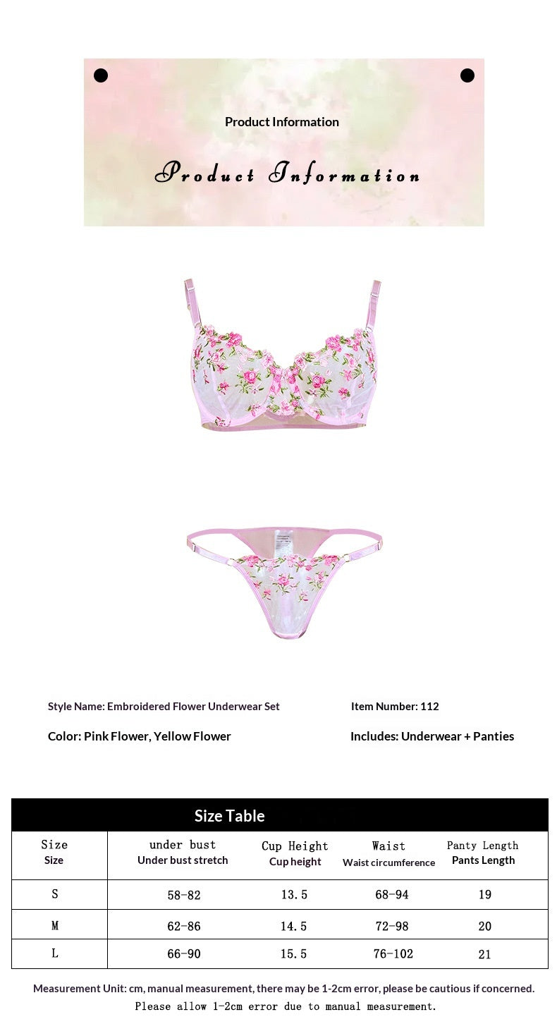Embroidered lace and polyester lingerie sets - image 4