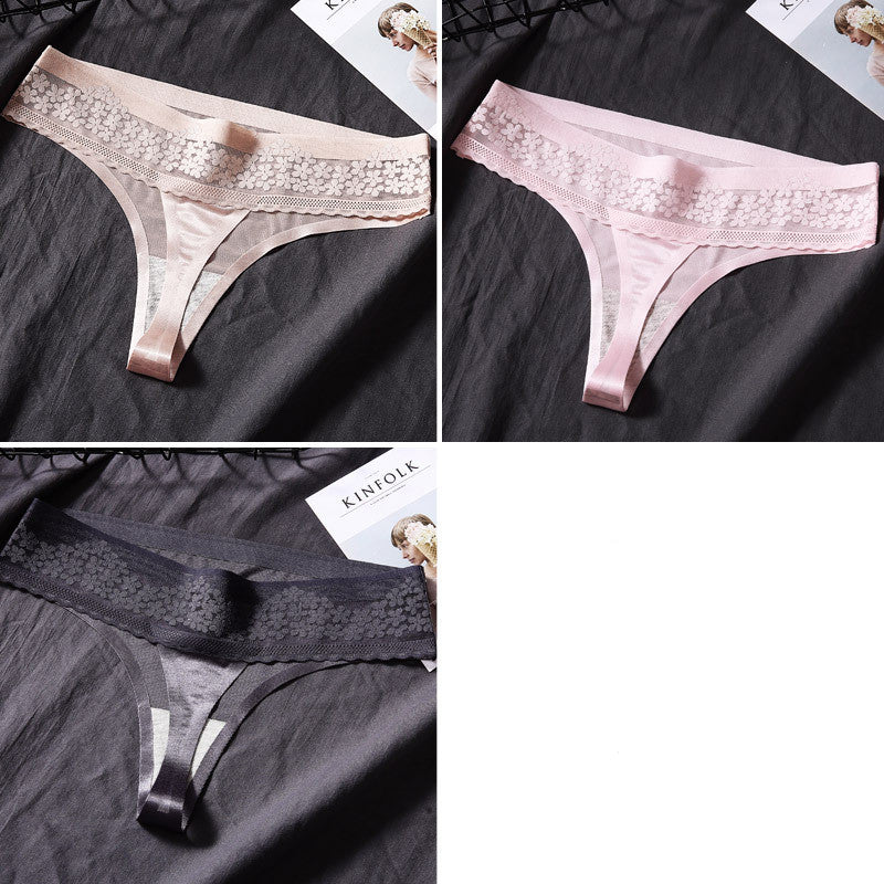 Elegant cotton and silk lingerie briefs