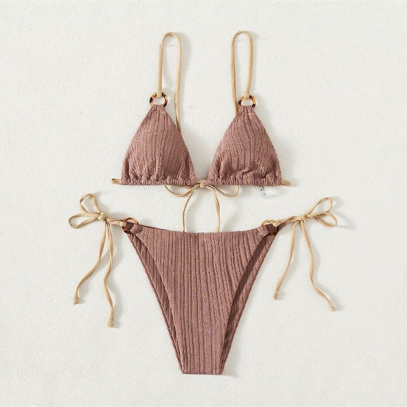 Elegant feminine backless polyester bras