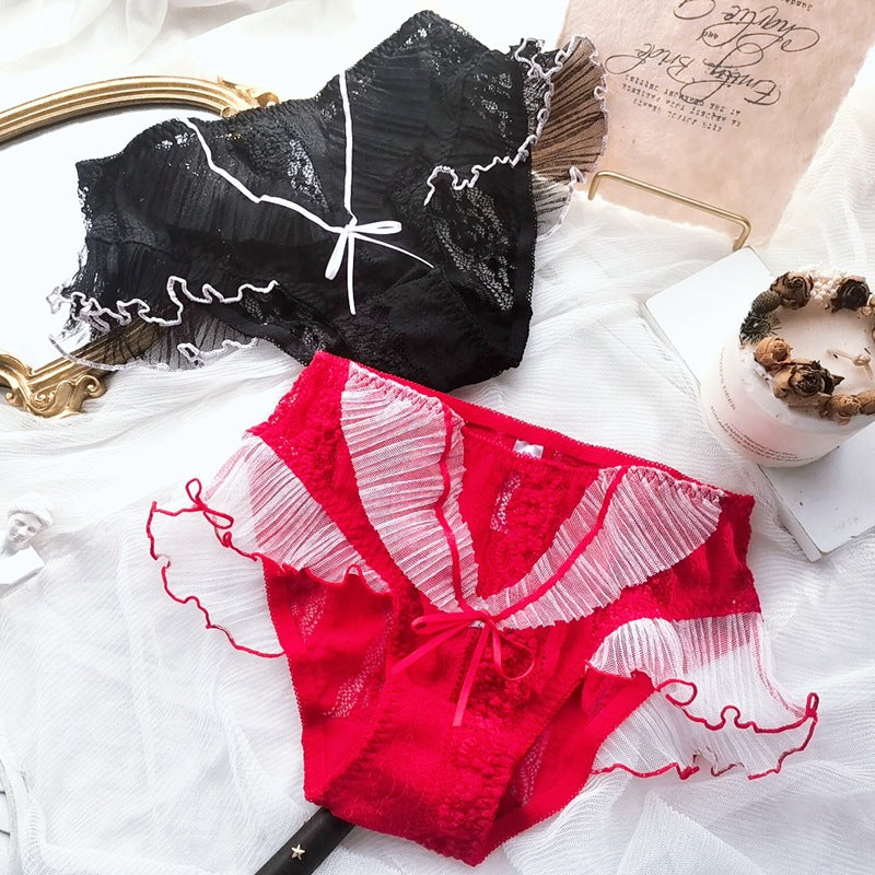 High-waisted breathable mesh and nylon lingerie briefs - image 2