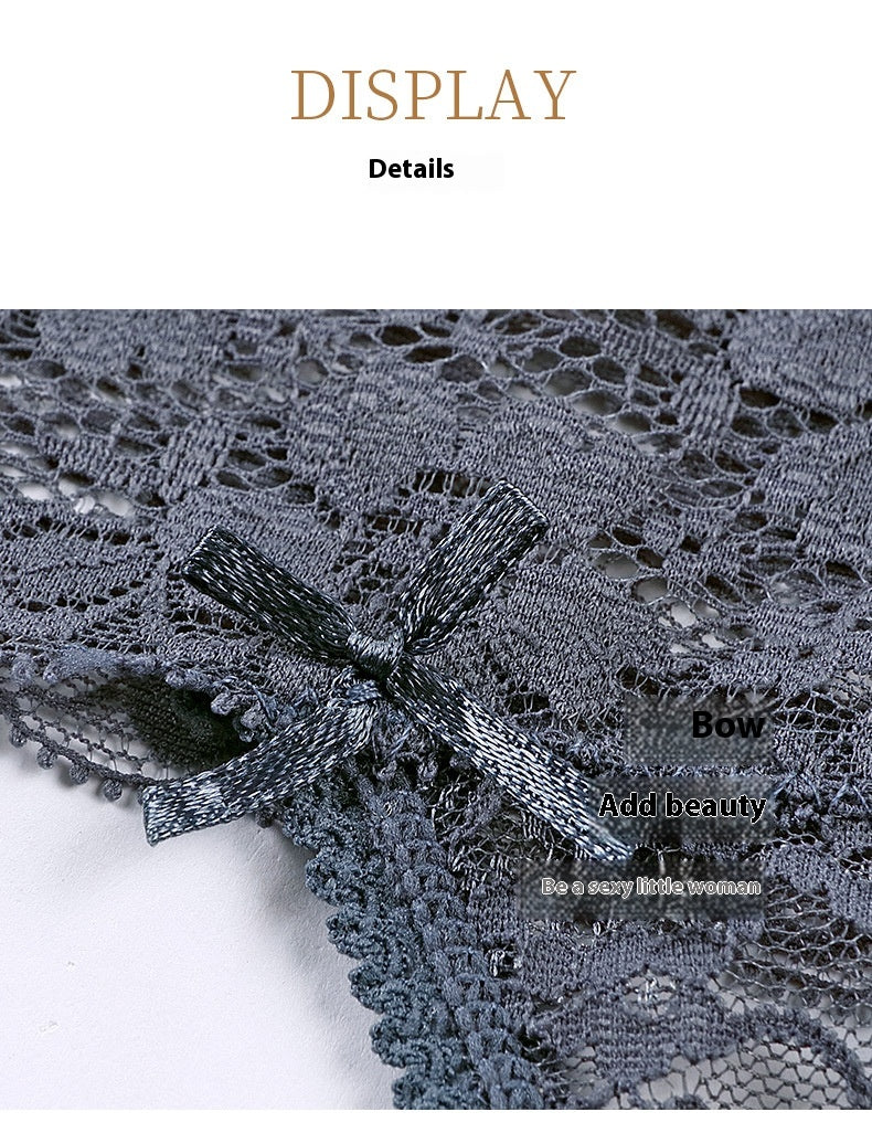 Low-waisted seamless lace and nylon lingerie briefs - image 2