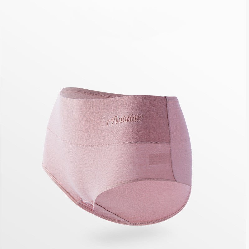 High-waisted seamless cotton and spandex lingerie briefs - image 3