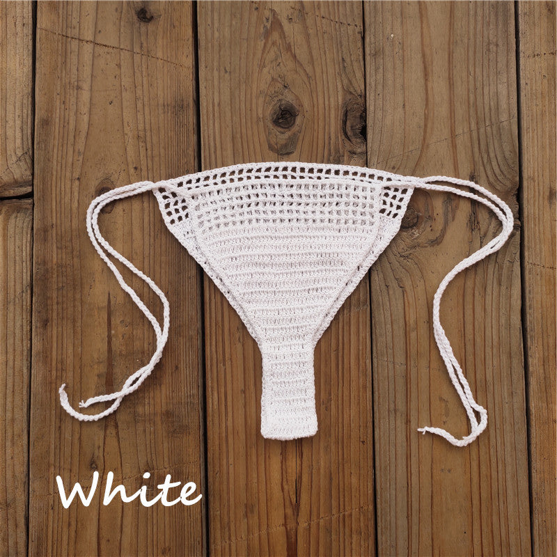 Black cotton acrylic intimate bikini sets - image 4