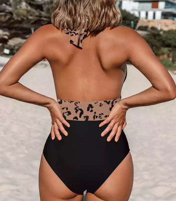 Leopard-print lace and polyester bikini sets - image 3