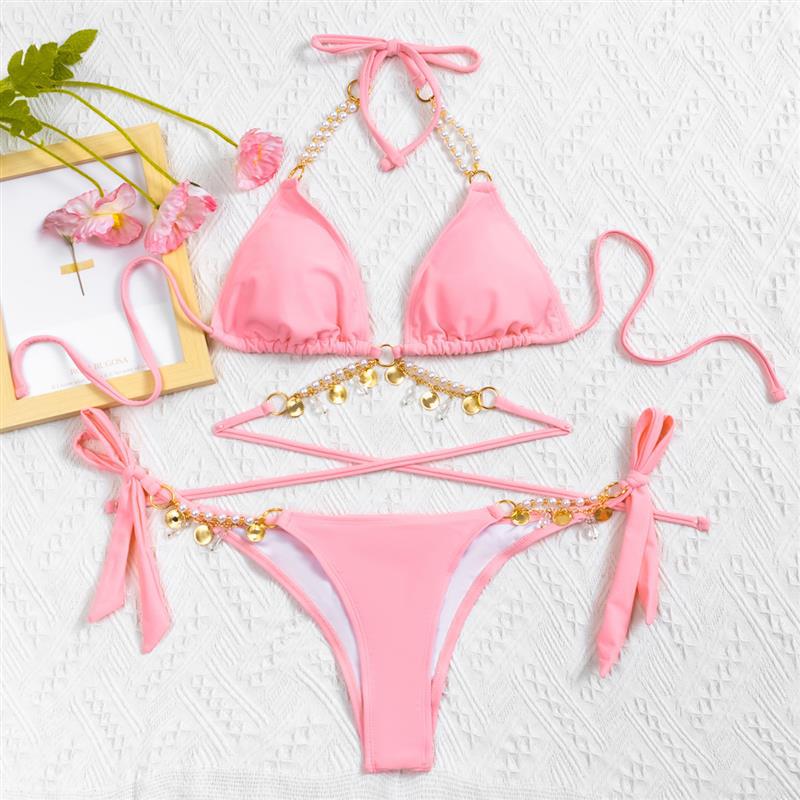 Underwire nylon lingerie bikini sets