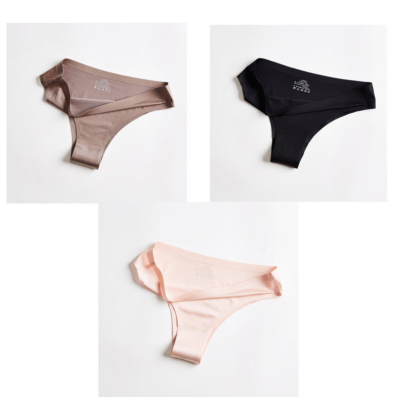 Low-waisted seamless breathable cotton lingerie briefs - image 3