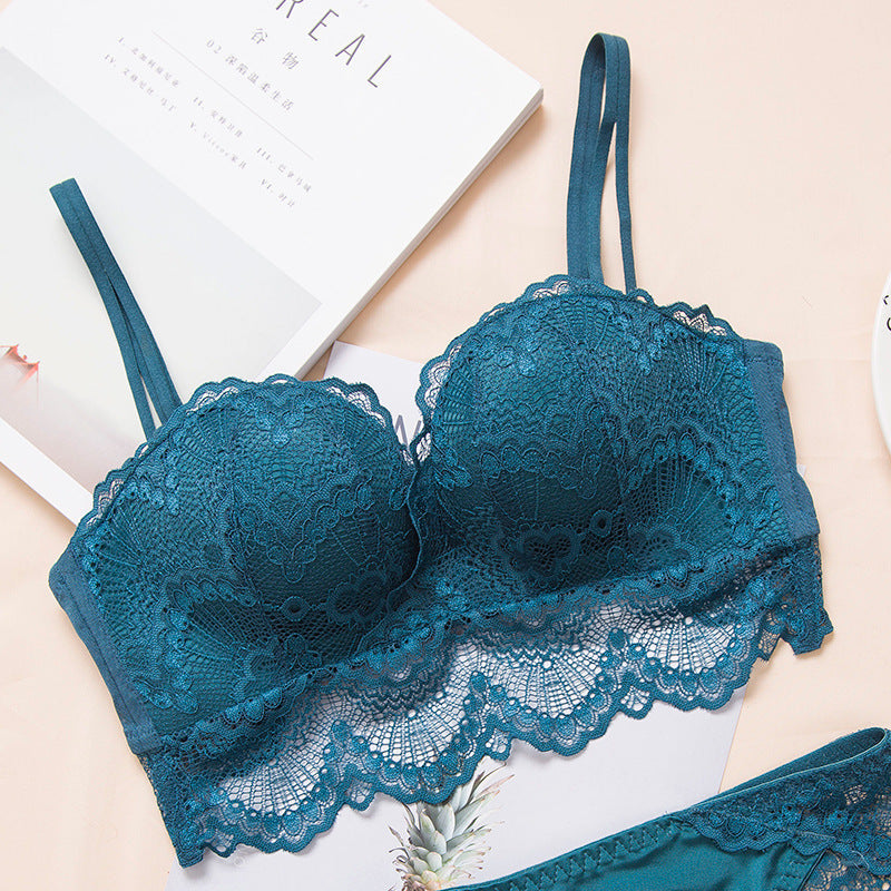 Elegant feminine breathable lace bras