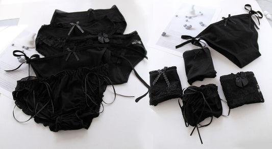 Breathable lace and cotton lingerie briefs - image 1