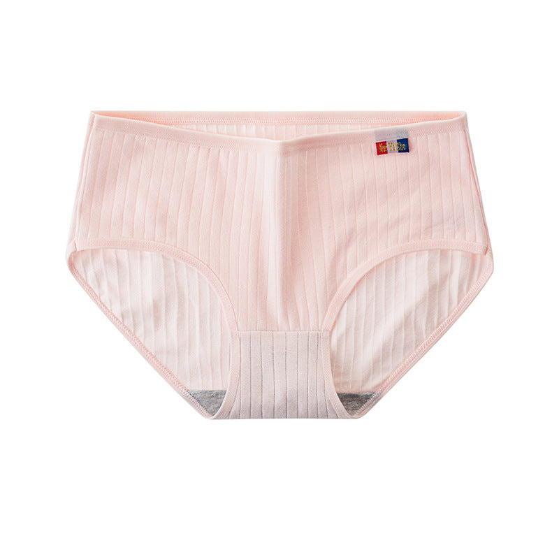 Seamless breathable cotton and polyester lingerie briefs