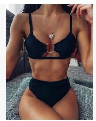 Triangle polyester and spandex bikini sets - image 3