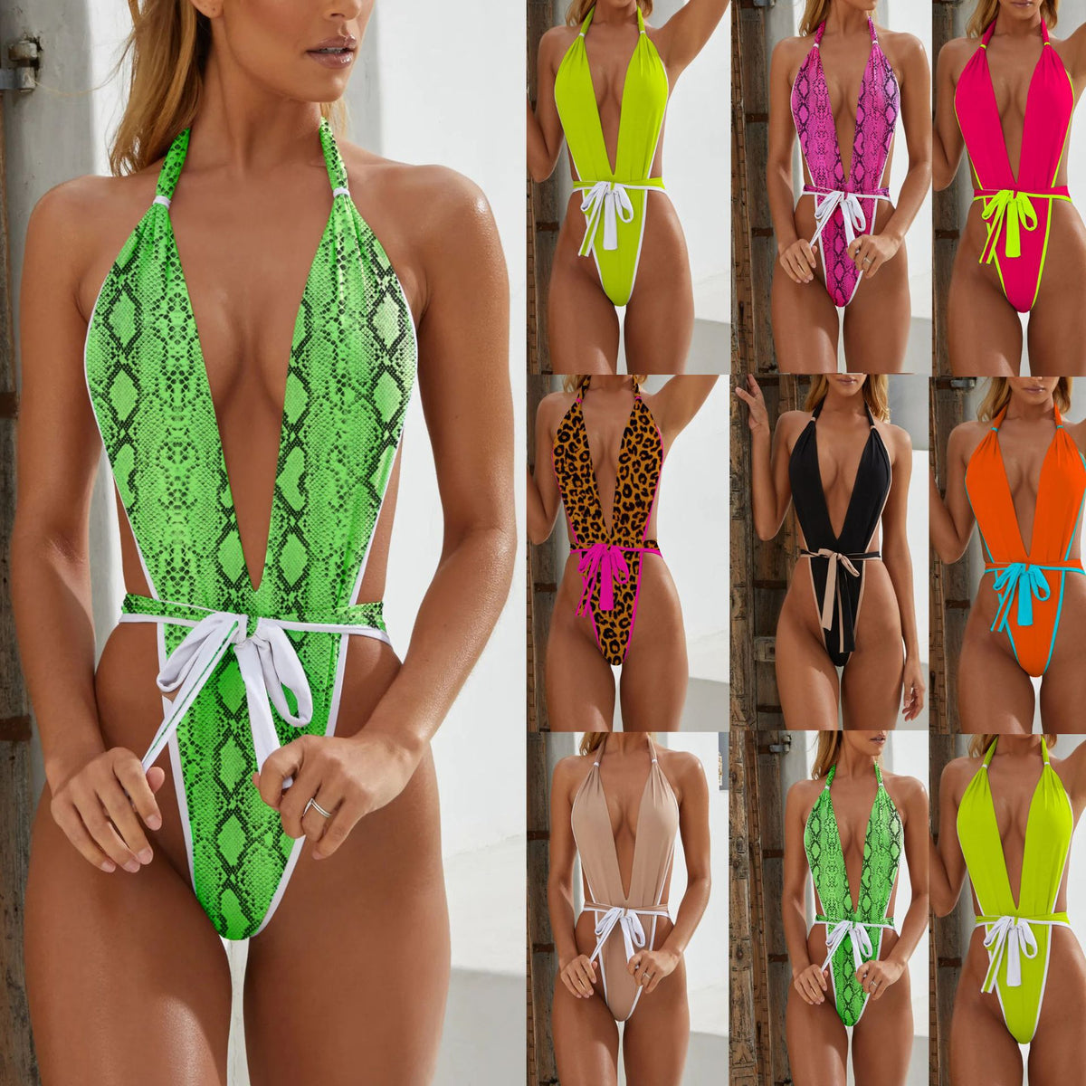 Stylish nylon and spandex bikini sets - image 1