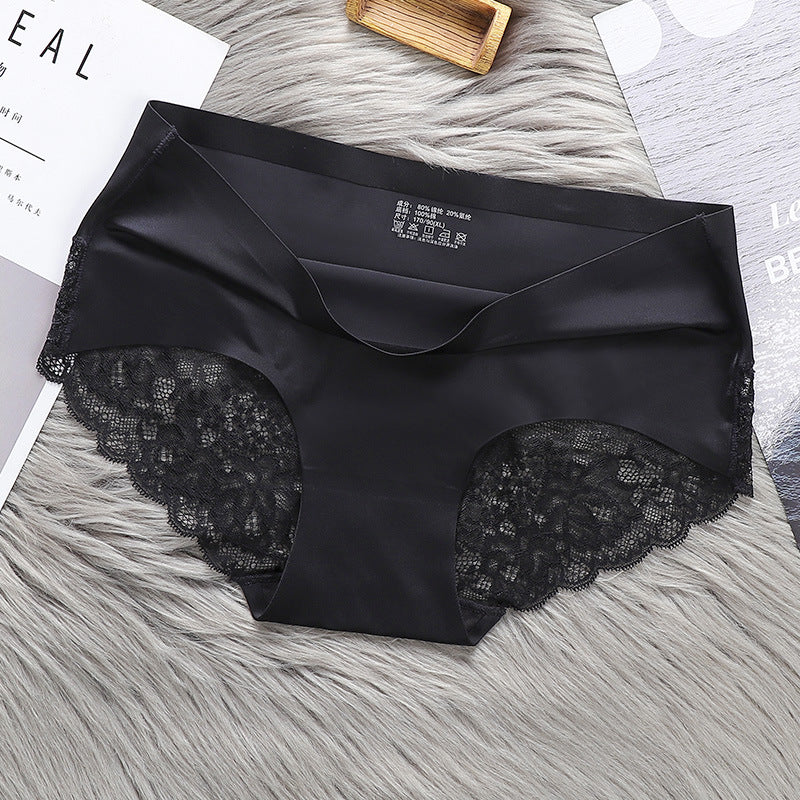Breathable lace and cotton lingerie briefs - image 2