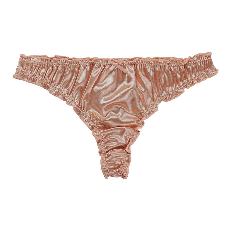 Elegant cotton and nylon lingerie briefs