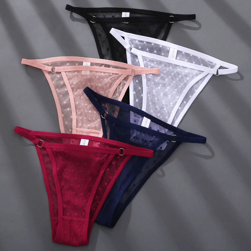 Elegant lace and cotton lingerie briefs - image 4