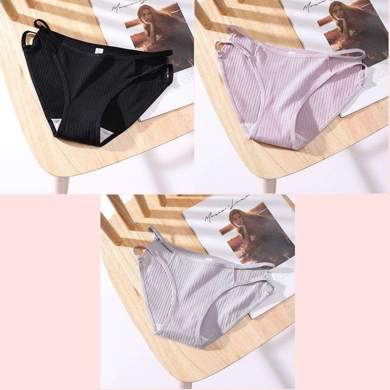 Seamless breathable cotton lingerie briefs