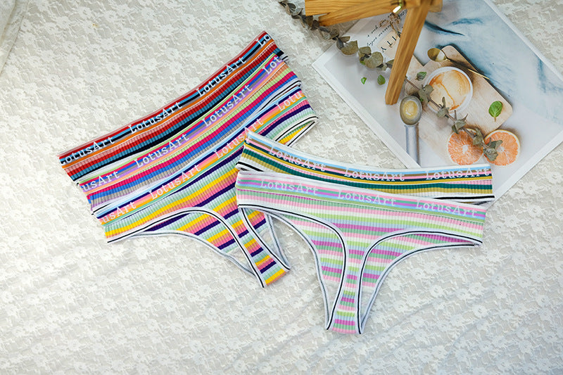 Elegant low-waisted cotton lingerie briefs - image 2