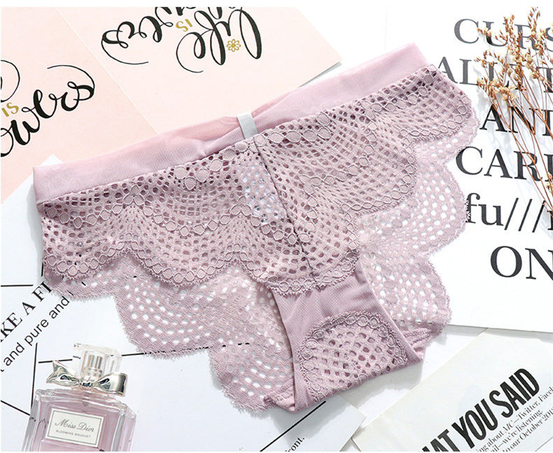 Lace and nylon lingerie briefs - image 3