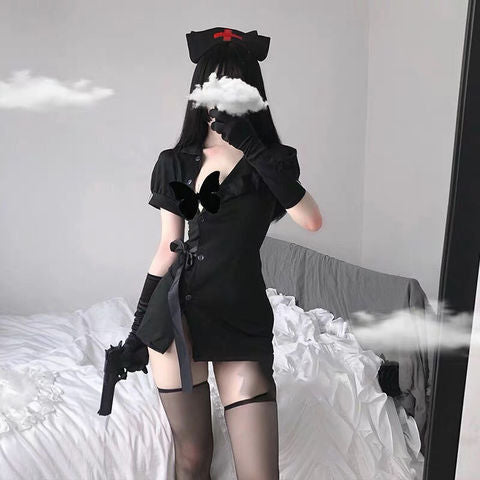 Nurse Polyester Lingerie Skirt Sets product image