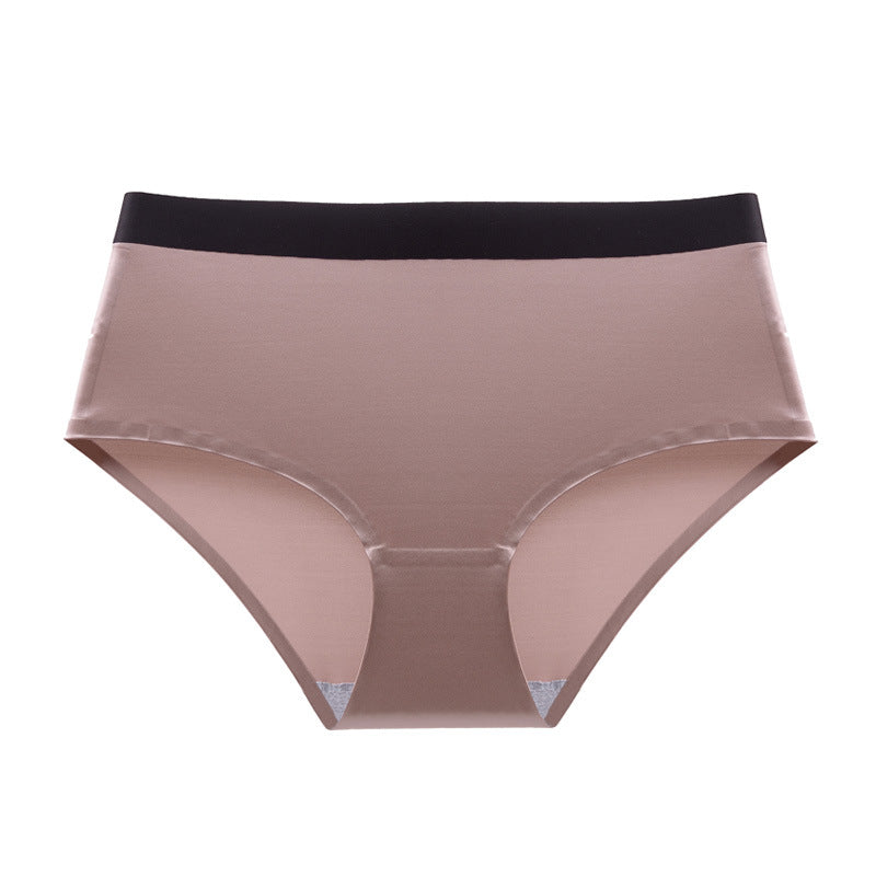 Seamless breathable cotton lingerie briefs