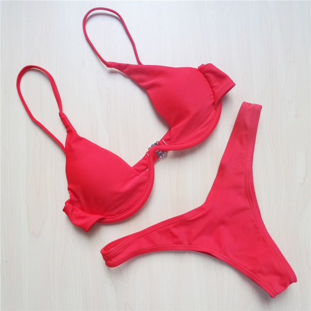 Stylish modern push-up bikini sets