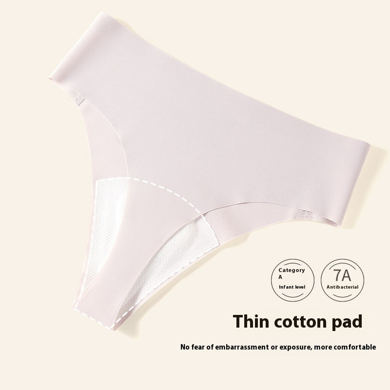 Seamless breathable silk and nylon lingerie briefs - image 1
