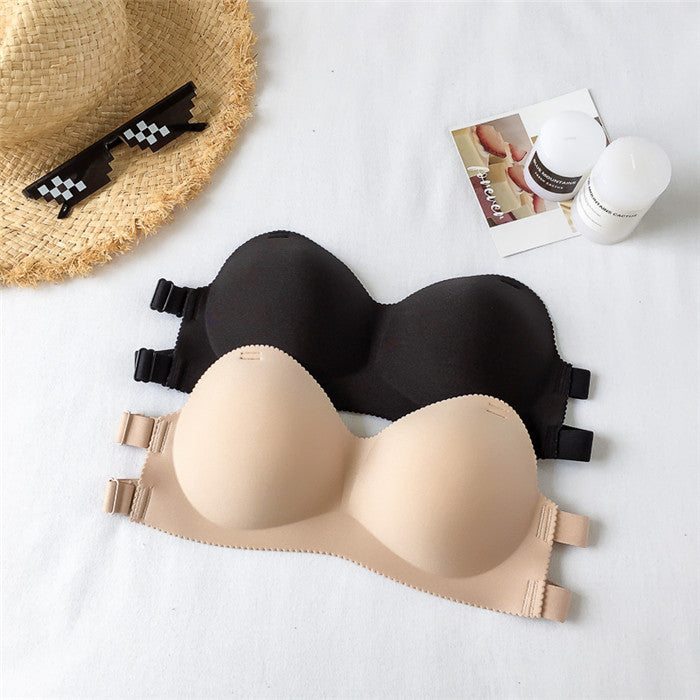 Wireless push-up strapless nylon and spandex bras - image 2