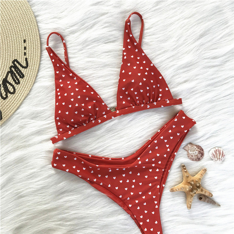 Black polyester bikini sets
