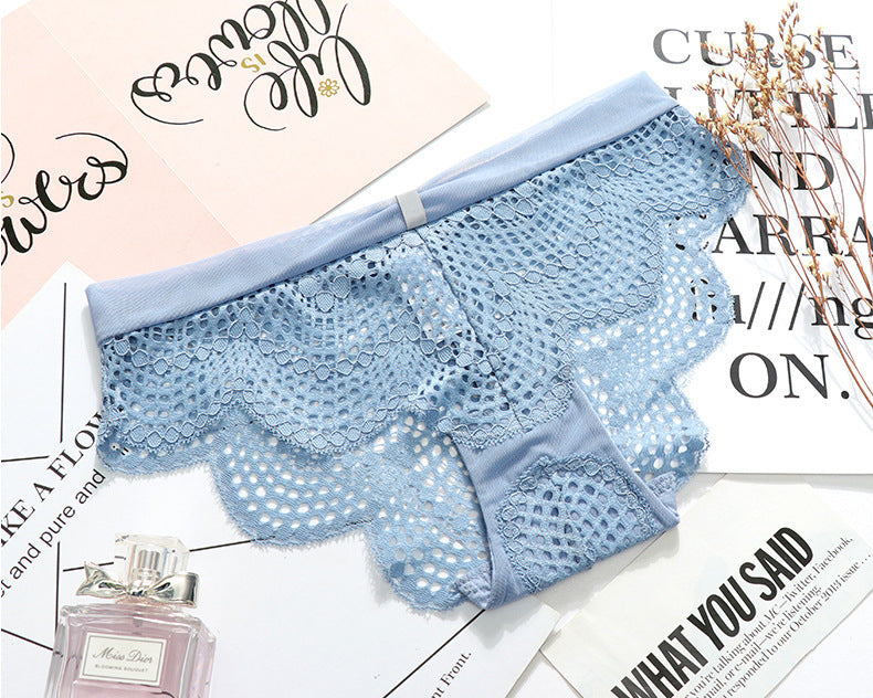 Lace and nylon lingerie briefs - image 2