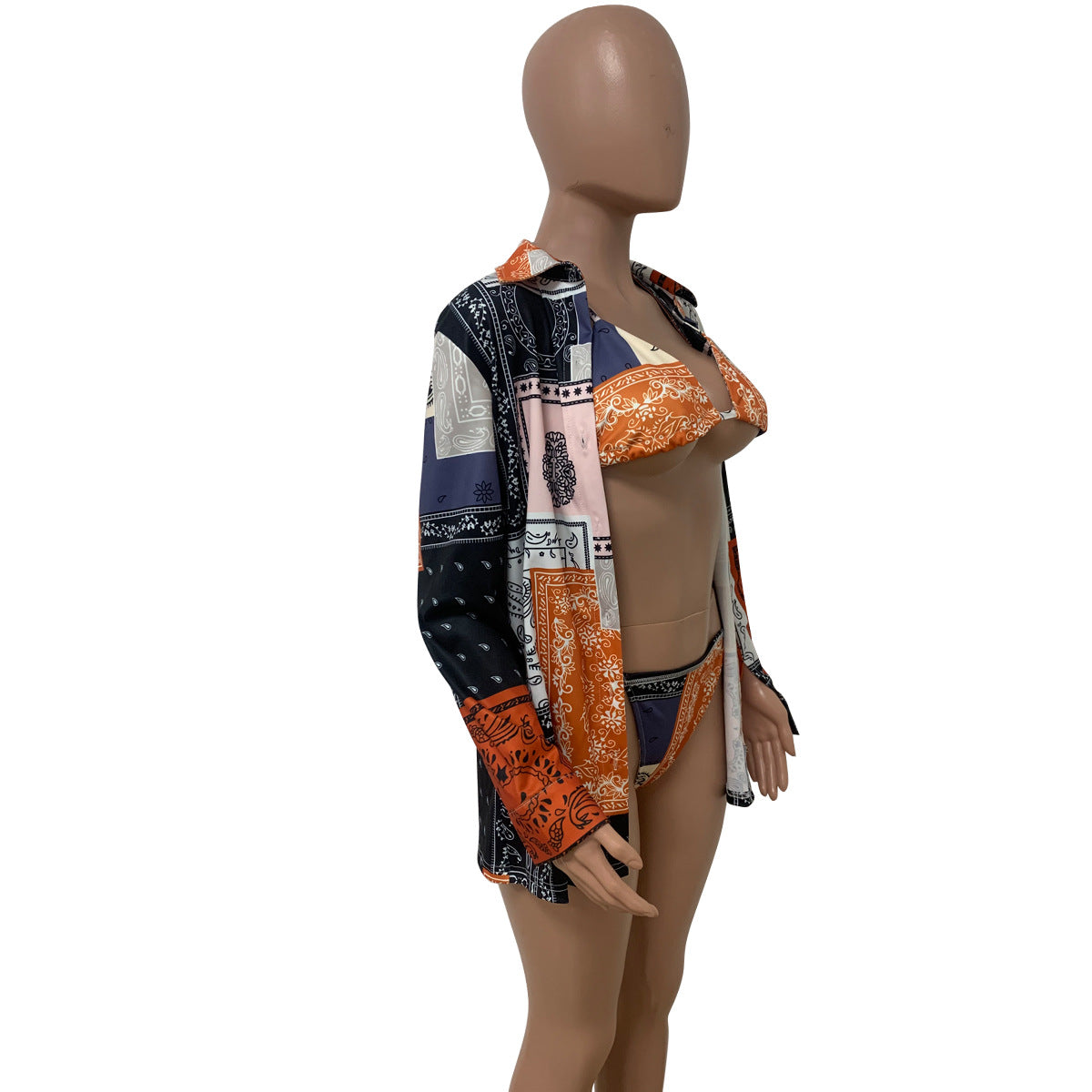 Stylish silk and spandex bikini sets - image 3