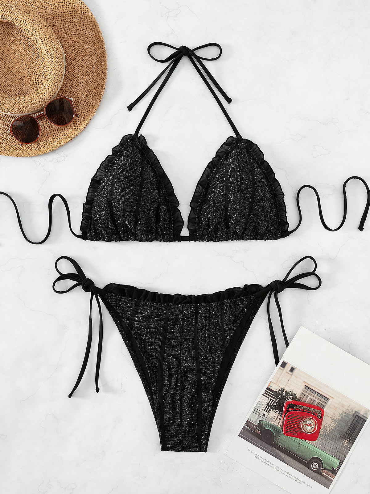 Stylish polyester and spandex bikini sets - image 2