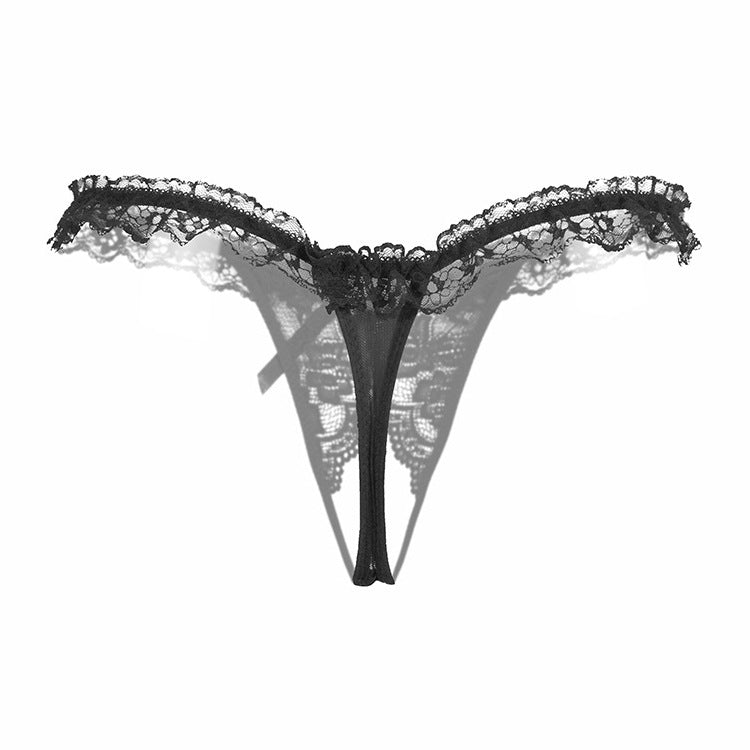 Low-waisted sheer nylon and spandex lingerie briefs - image 4