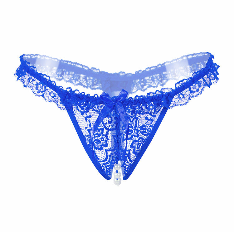 Low-waisted sheer nylon and spandex lingerie briefs - image 1