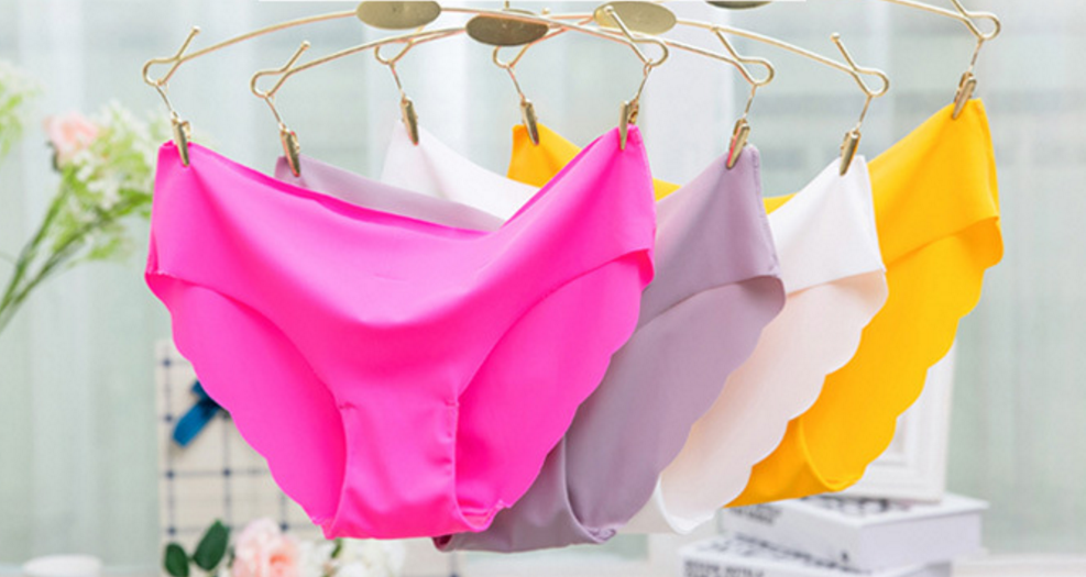 Seamless cotton and nylon lingerie briefs - image 1