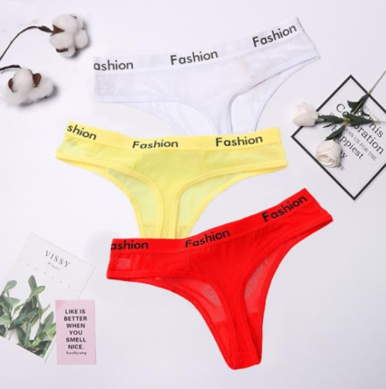 Low-waisted seamless sheer cotton lingerie briefs - image 3
