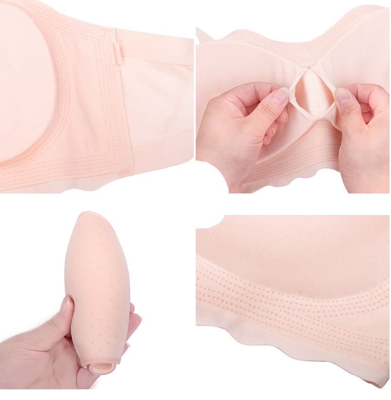 Wireless push-up plus-size seamless spandex bras - image 2