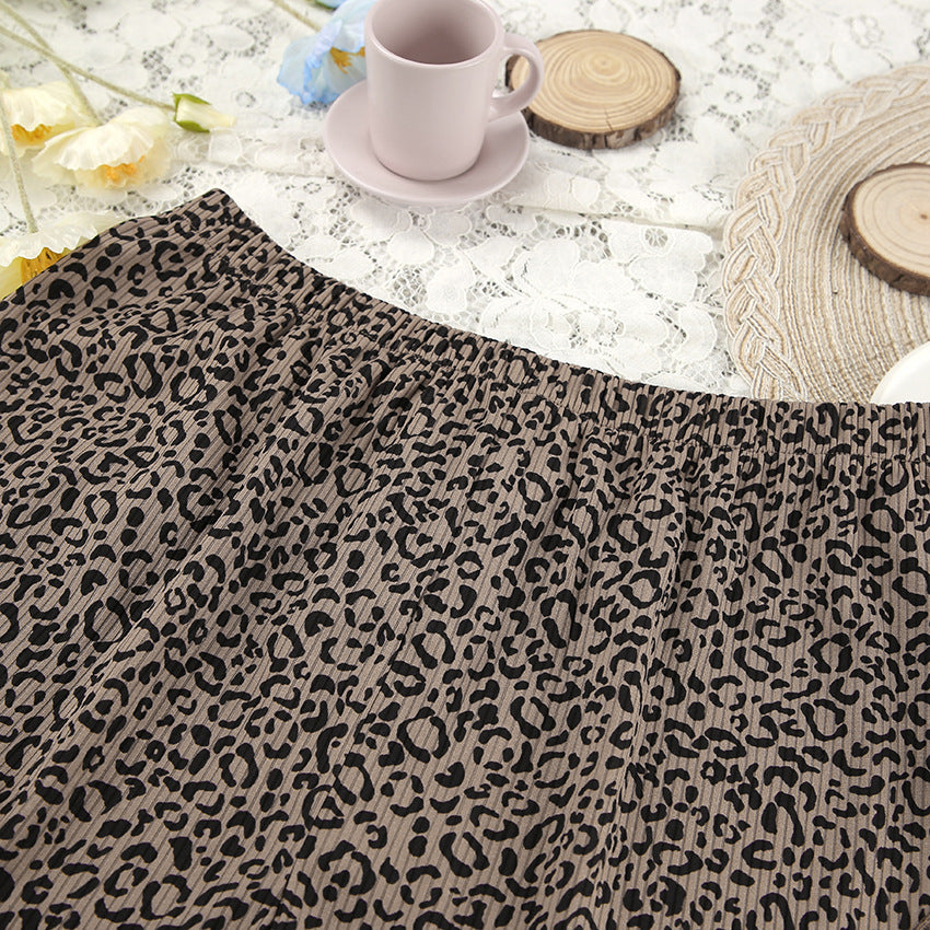 Long-sleeve leopard lingerie nightwear set - product image 2