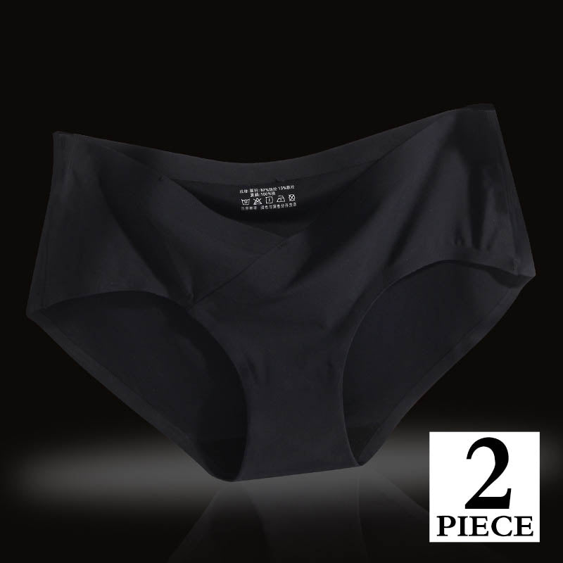 Low-waisted seamless cotton and silk lingerie briefs - image 4