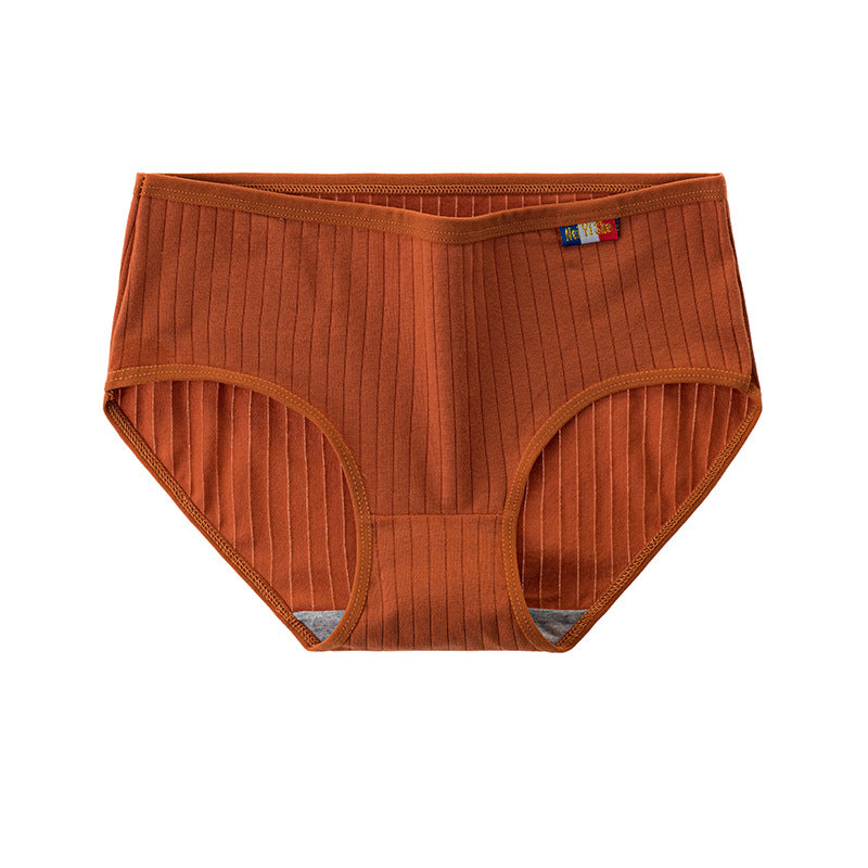 Seamless breathable cotton and polyester lingerie briefs