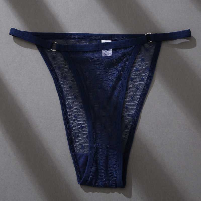 Elegant lace and cotton lingerie briefs