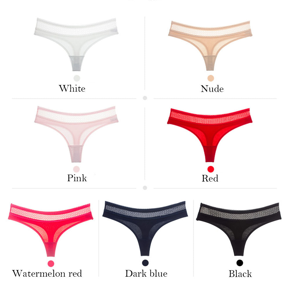 Elegant lace and cotton lingerie briefs - image 2