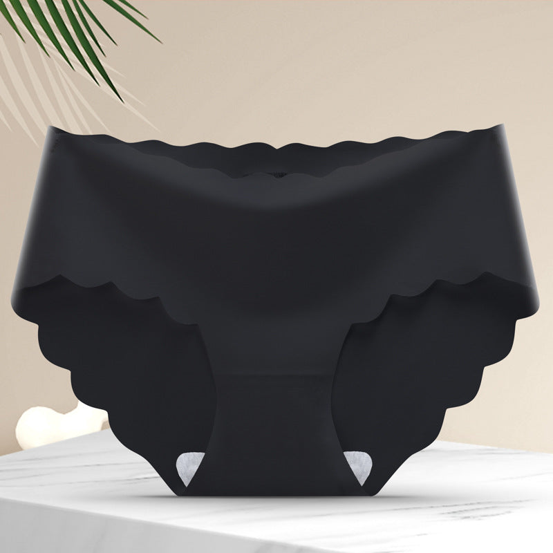 Seamless breathable cotton and nylon lingerie briefs - image 2