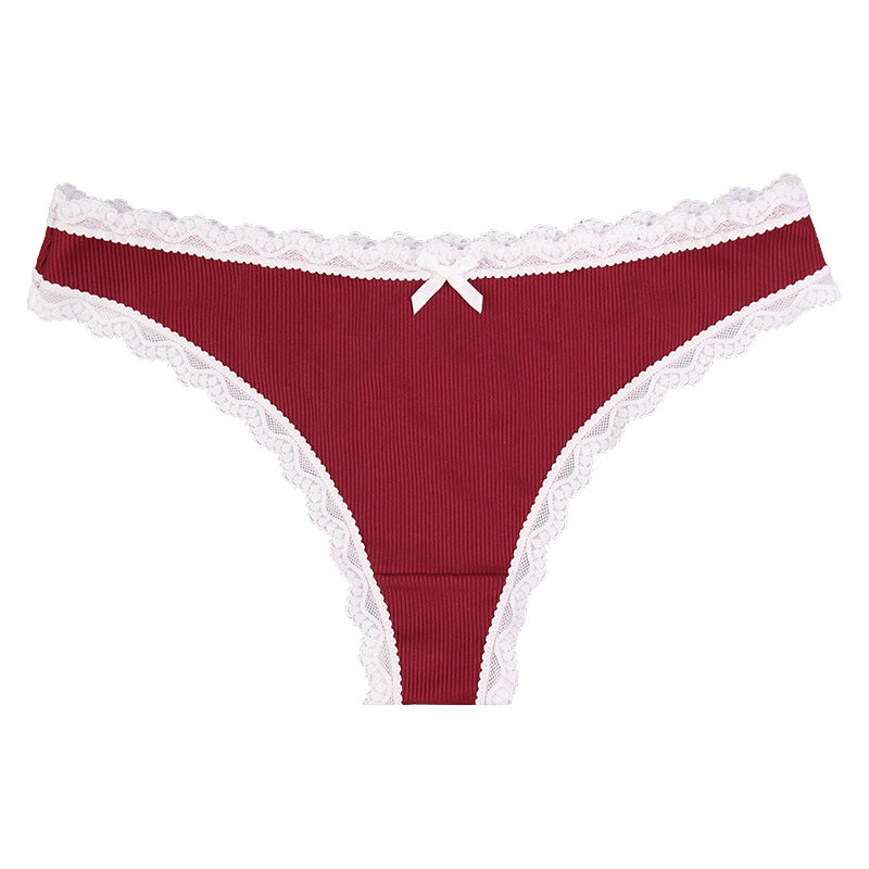 Low-waisted seamless breathable nylon lingerie briefs