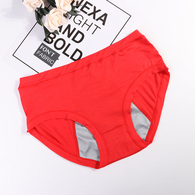 High-waisted cotton and polyester lingerie briefs